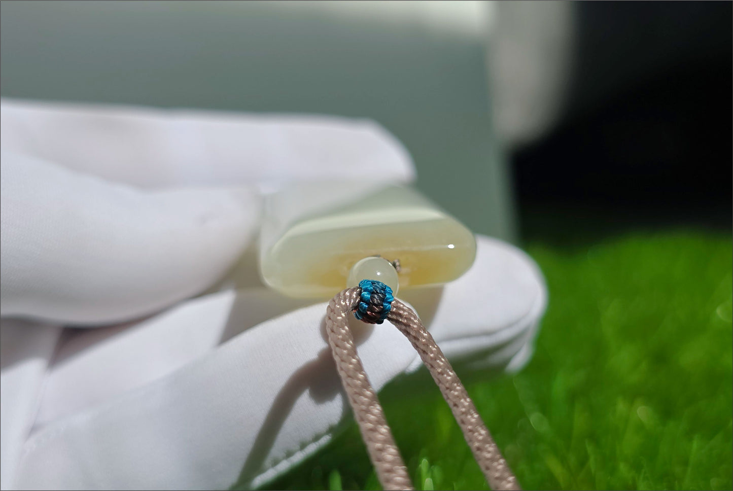 Certified Natural Qiemo Warm White Nephrite Jade Wushi pai Peace Amulet Pendant, 天然正装35且末白和田玉无事牌吊坠