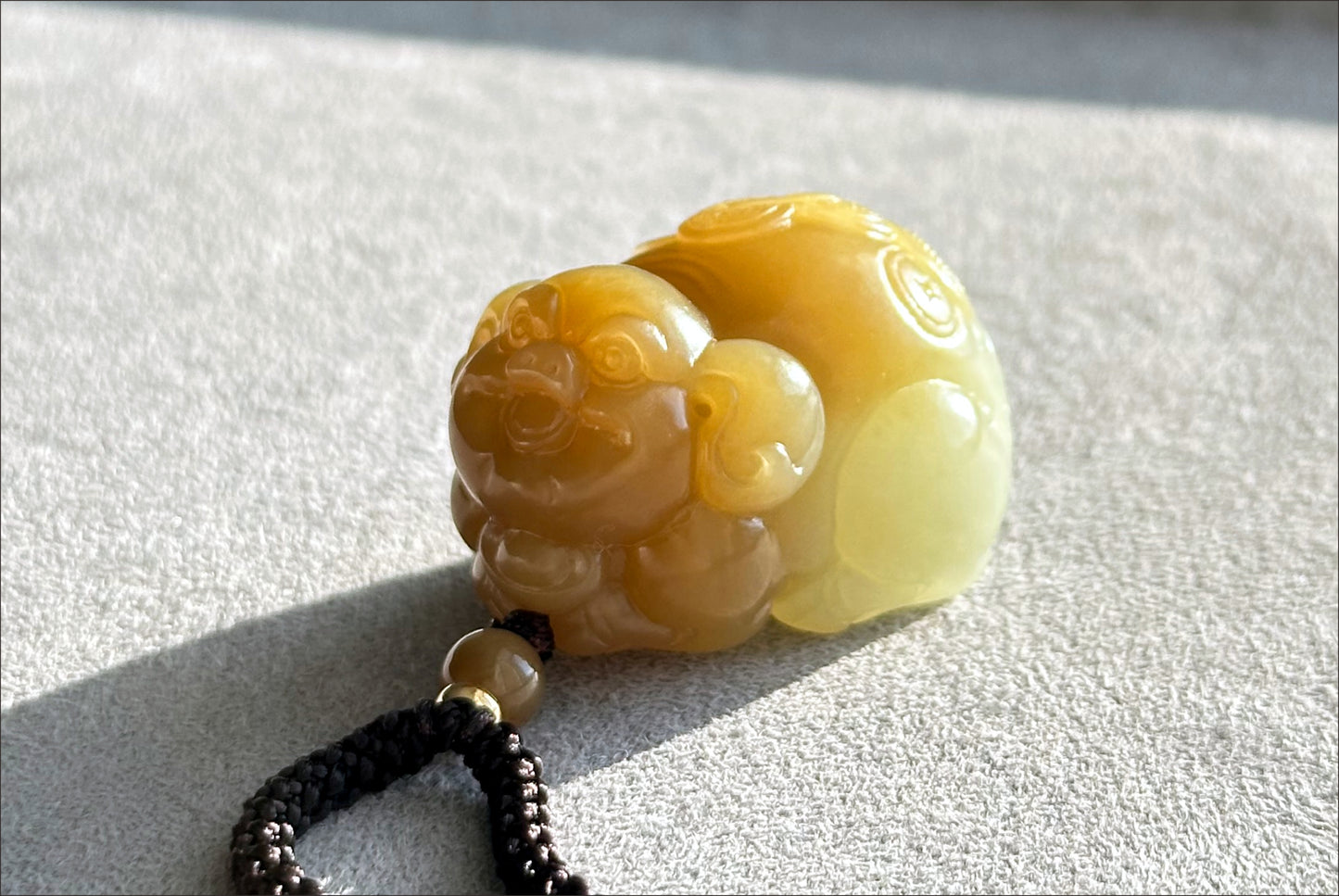 Certified Natural High-quality Qiemo Sugar-White Nephrite Jade Hand Carved "Fortune Pig" pendant, 天然精品且末糖白和田玉手工雕刻福猪吊坠