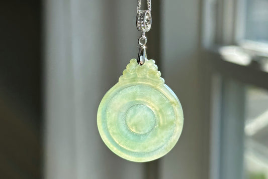Certified Genuine Grade A Icy Jadeite Jade Carved Fubei Pendant, Type A Jadeite Fubei Pendant, 天然A货翡翠福贝吊坠