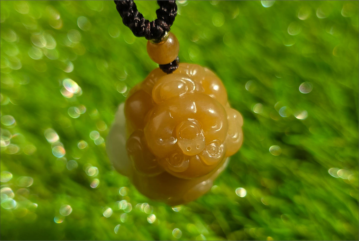 Certified Natural High-quality Qiemo Sugar-White Nephrite Jade Hand Carved "Fortune Pig" pendant, 天然精品且末糖白和田玉手工雕刻福猪吊坠