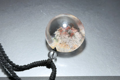 Natural High Clarity phantom quartz Pendant, Ghost quartz Pendant, 天然彩幽灵吊坠, Garden Phantom Quartz Pendant