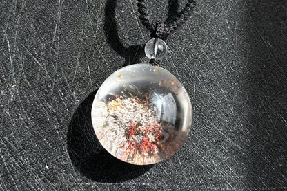 Natural High Clarity phantom quartz Pendant, Ghost quartz Pendant, 天然彩幽灵吊坠, Garden Phantom Quartz Pendant