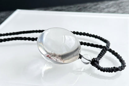 Natural High Clarity phantom quartz Pendant, Ghost quartz Pendant, 天然彩幽灵吊坠, Garden Phantom Quartz Pendant