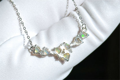 Certified Natural Heart Cabochon Ethiopian Opal Pendant Necklace, S925 Sterling Silver, Natural opal silver Pendant, 天然满火彩欧珀纯银吊坠