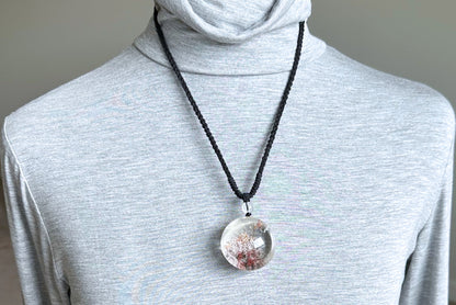 Natural High Clarity phantom quartz Pendant, Ghost quartz Pendant, 天然彩幽灵吊坠, Garden Phantom Quartz Pendant