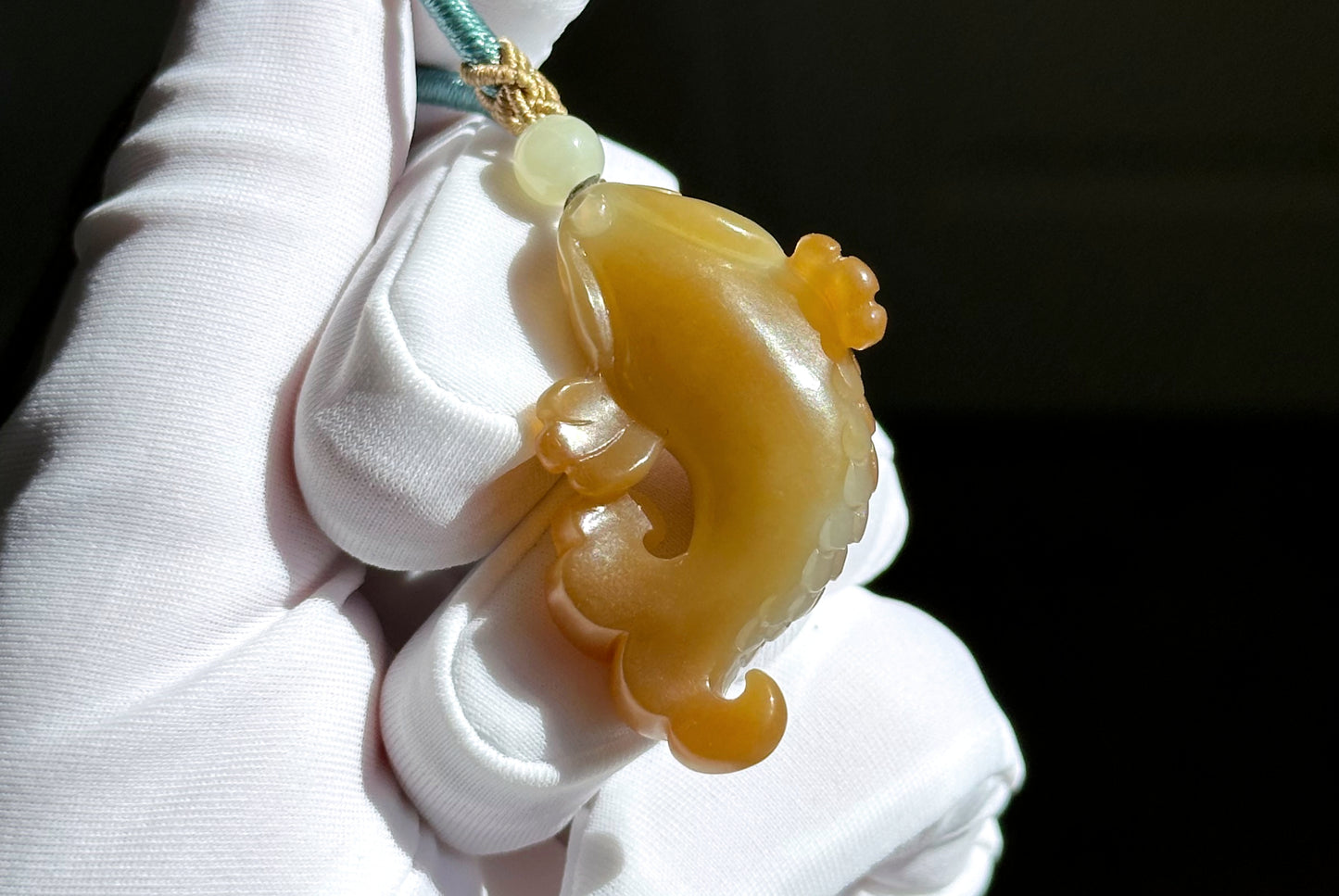 Certified Natural High Quality Sugar Brown and White Nephrite Jade Hand-Carved Koi Fish Pendant, 天然且末糖白和田玉苏工手工雕刻锦鲤吊坠