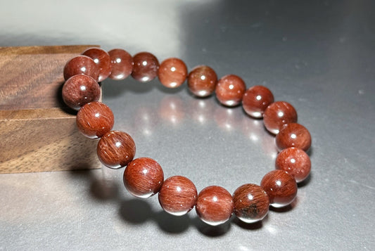 10mm, High Grade Red Rutilated Quartz bracelet, Wealth luck Bracelet, Rutilated Quartz Big Beads Bracelet, 天然满顺红发晶手串