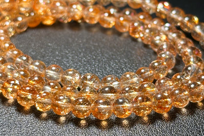 5.5mm+, Certified Collection Grade Natural Orange Golden Sunstone multi Wraps bracelet, Top Grade Sunstone bracelet, 天然收藏级白水体+爆闪大闪片金太阳石多圈