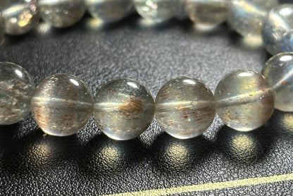 11mm+, Certified Rare Find, Collector's Grade Natural High Clarity Arusha Green Beryl Bracelet, 天然坦桑尼亚收藏级阿鲁沙金太阳绿柱石手串