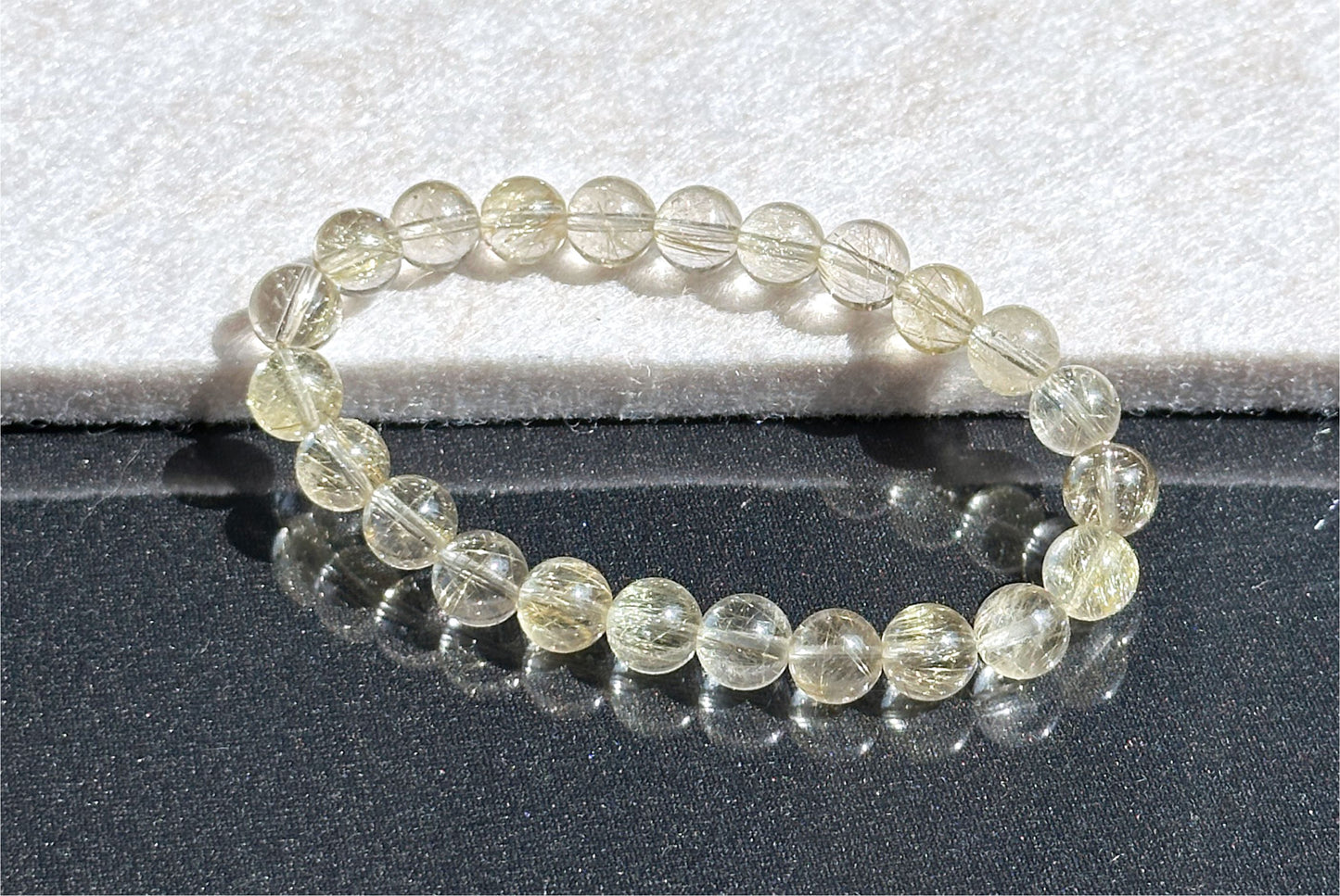 8mm+, Certified Natural Silver Rutilated Quartz Bracelet, Devil Sliver Rutilated Quartz Bracelet, 天然小众维纳斯魔鬼银发晶手串