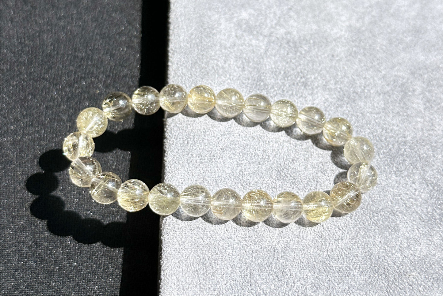 8mm+, Certified Natural Silver Rutilated Quartz Bracelet, Devil Sliver Rutilated Quartz Bracelet, 天然小众维纳斯魔鬼银发晶手串