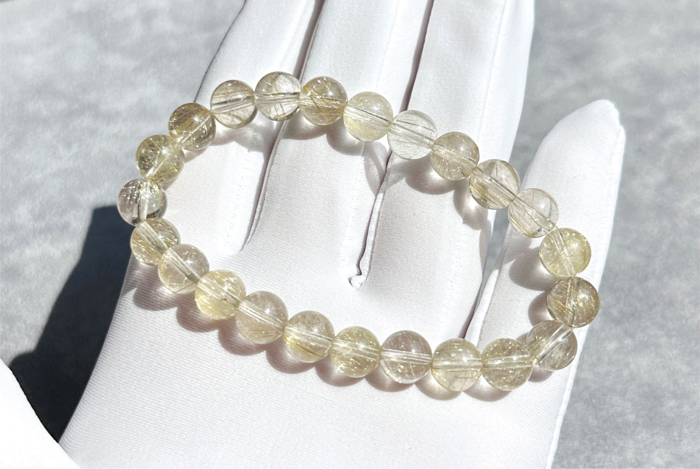 8mm+, Certified Natural Silver Rutilated Quartz Bracelet, Devil Sliver Rutilated Quartz Bracelet, 天然小众维纳斯魔鬼银发晶手串