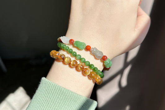 Certificate Natural Top Grade Multi Nephrite jade Carved Cabbage Bok Choy Bracelet , 天然高品和田玉多宝手雕白菜手串