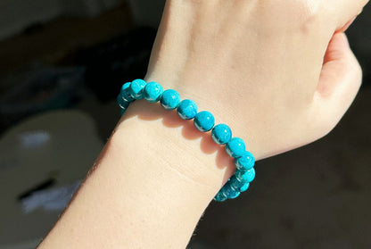 9mm+, Certified Natural Shattackite Bracelet, Blue Rare Untreated Shattackite Bracelet, 天然凤凰石手串