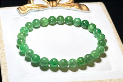 7mm+, Certified Natural Tsavorite Beads Bracelet, Rare Find Top Grade Natural Genuine Tsavorite Garnet Bracelet, 天然正色沙弗莱手串