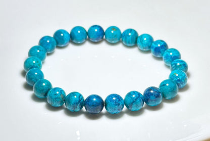 9mm+, Certified Natural Shattackite Bracelet, Blue Rare Untreated Shattackite Bracelet, 天然凤凰石手串