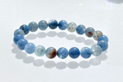 9mm+, Certified High Grade Natural Blue Rabbit Hair Quartz Bracelet, Blue Rabbit Hair Rutile Quartz Bracelet, 天然收藏级蓝兔毛团子手串