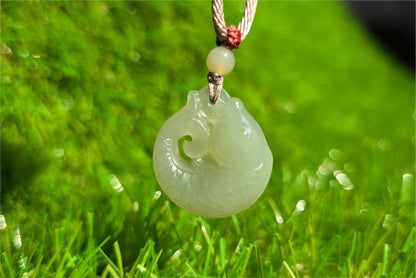 Certified Natural Qingshui Nephrite Jade Carved Koi Fish Pendant, 天然晴水和田玉雕刻锦鲤吊坠