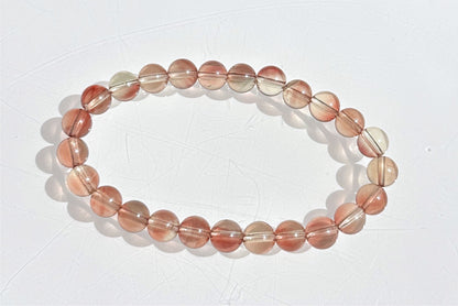 7.5mm+, Certified Natural Andesine labradorite bracelet, Andesine Bracelet, 天然安德森拉长石手串