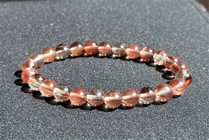 7.5mm+, Certified Natural Andesine labradorite bracelet, Andesine Bracelet, 天然安德森拉长石手串