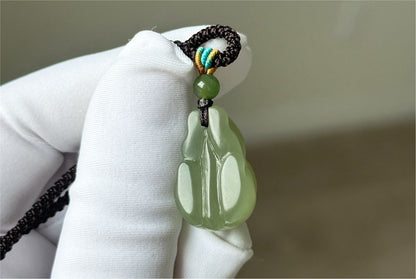 Certified Natural Lake-Green Nephrite Jade Carved Little Rabbit Pendant | Handcrafted Jade | High-Quality Icy Jade Charm,天然冰湖水绿软玉小兔子吊坠
