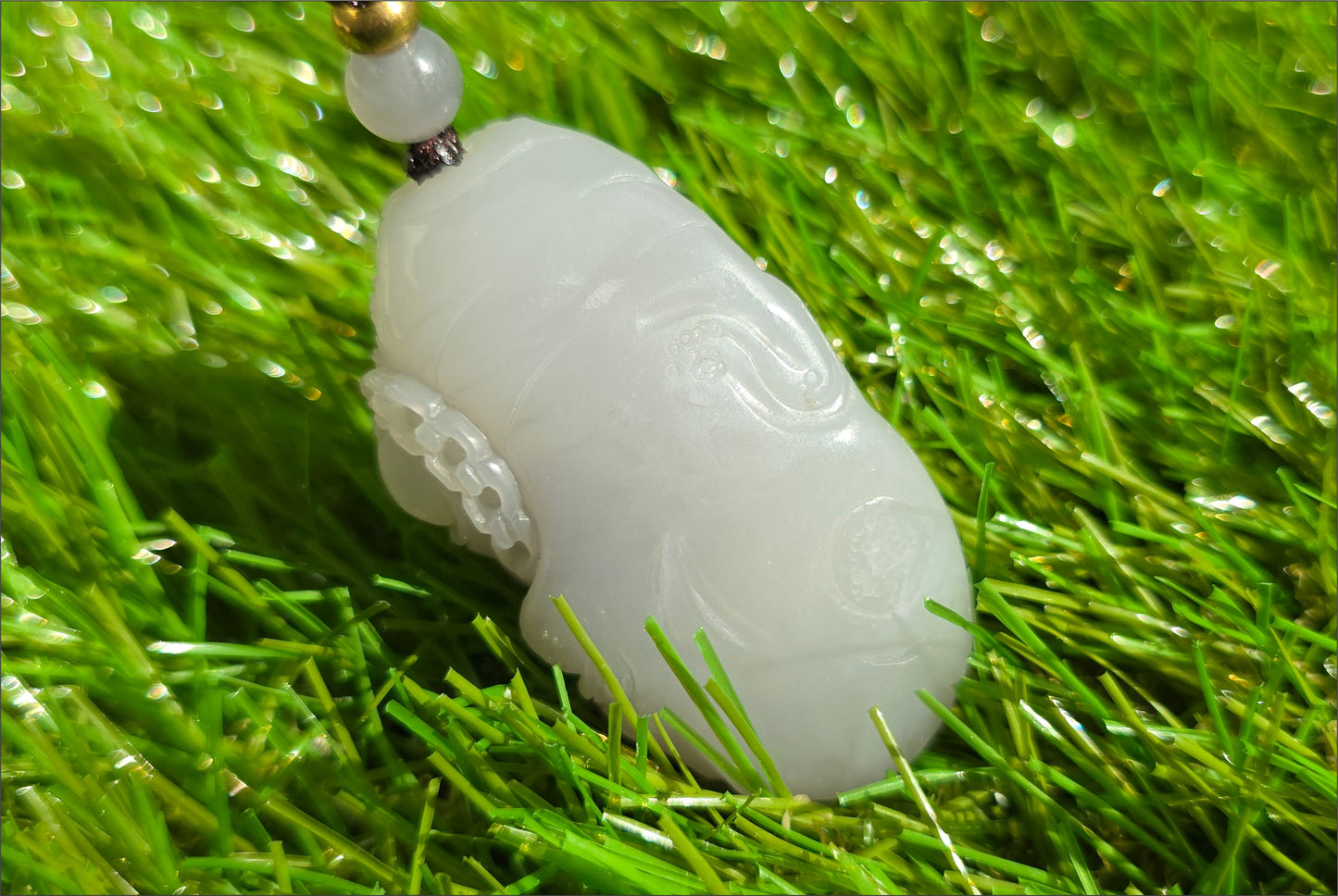 Certified Natural Qinghai Smoky Gray and White Nephrite Jade Hand-Carved Zhong Kui Pendant,天然烟灰和田玉手工雕刻钟馗吊坠