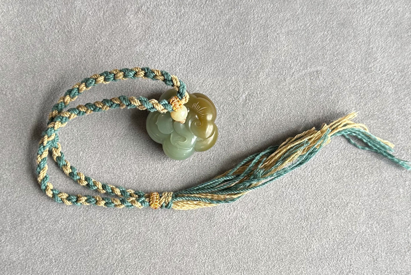 Certified Natural Qiemo Blue and Sugar Nephrite Jade Hand-Carved Persimmon Small Handheld, 天然且末蓝带糖柿子小手把