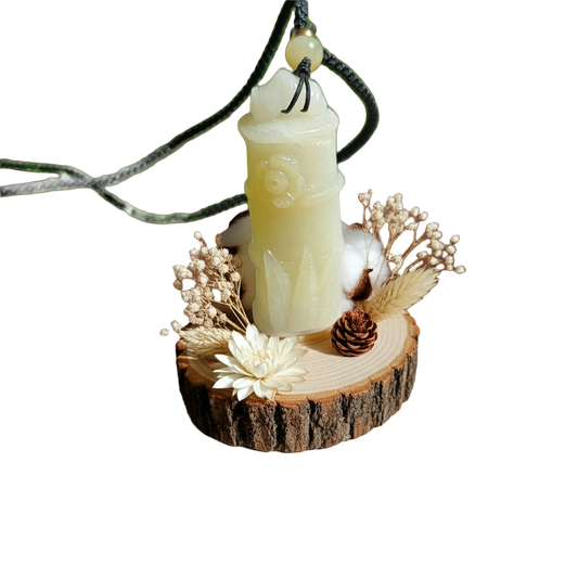 1.Certified Natural Sugar and White Nephrite Jade Wushi Peace Pendant, 天然高品质且末糖白无事牌