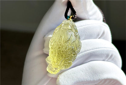 21.45 grams,Natural Authentic Libyan Desert Glass Tektite Hand Carved Money Toad Pendant,  天然利比亚黄金陨石手雕金蟾吊坠