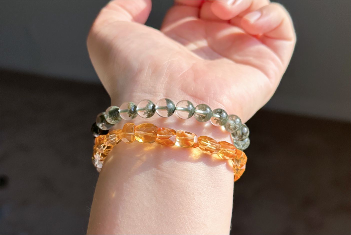 Certified Natural Hand Facted Gem Grade Deep Yellow Citrine Beads Bracelet, Untreated High Clarity Natural Citrine, 天然宝石级玻璃体暴力黄刻面黄水晶手串