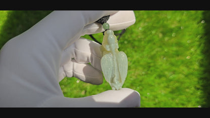 Certified Natural Ruoqiang Blue and Yellow Nephrite Jade Hand Carved Flying Pixiu Pendant, 天然若羌蓝皮黄口手工雕刻飞天貔貅吊坠